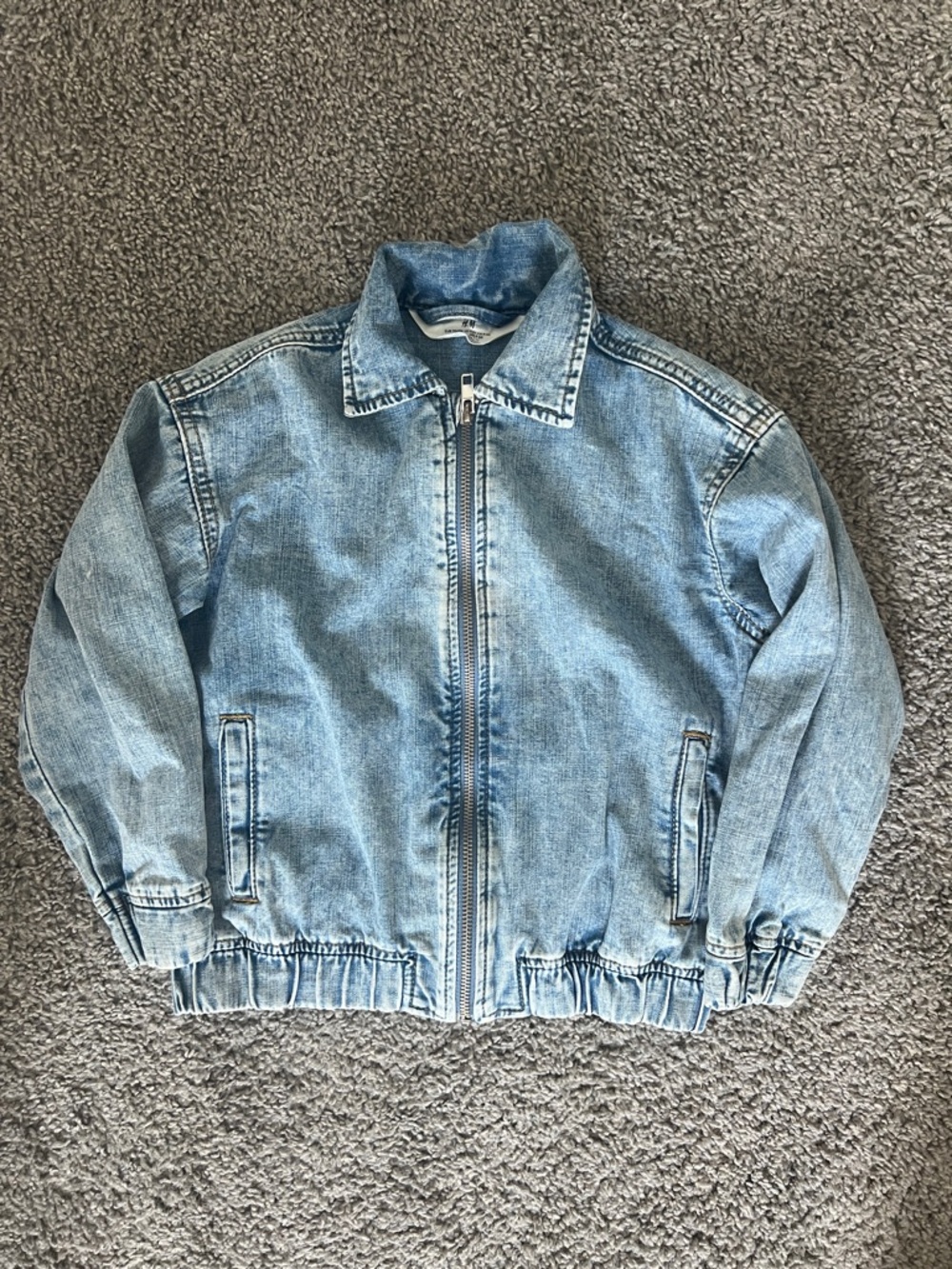 H&M Light Blue Denim Jean Jacket - Kids